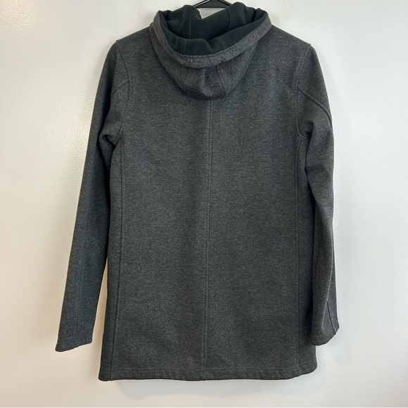 Lands End SoftShell Hooded Grey Jacket Size XS - Picture 5 of 12